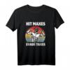 Hit Maxes Evade Taxes - Lustiges Fitness- und Bodybuilding-T-Shirt für Gym-Liebhaber mit Retro-Design