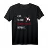 Eat Sleep Bench Press Repeat Fitness Gym Motivation T-Shirt – Lustiges Workout Shirt für Kraftsportler, Bodybuilder & Gewichtheber