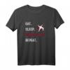 Eat Sleep Bench Press Repeat Fitness Gym Motivation T-Shirt – Lustiges Workout Shirt für Kraftsportler, Bodybuilder & Gewichtheber