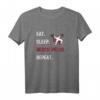 Eat Sleep Bench Press Repeat Fitness Gym Motivation T-Shirt – Lustiges Workout Shirt für Kraftsportler, Bodybuilder & Gewichtheber