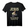 Jesus Deadlift Workout Gym Fitness T-Shirt – Humoriges christliches Geschenk für Glaubensstarke, Pastoren & Fitness-Begeisterte