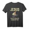 Jesus Deadlift Workout Gym Fitness T-Shirt – Humoriges christliches Geschenk für Glaubensstarke, Pastoren & Fitness-Begeisterte