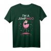 I'm a Jumpingo Lustiges Flamingo Trampolin & Jumping Fitness T-Shirt – Perfektes Sportoutfit & Geschenk für Jumping Fans