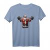 Santa Claus Lifting Fitness Gym Weihnachten T-Shirt für Männer und Frauen – Lustiges Festtags-Outfit für Weihnachtsfeiern