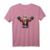 Santa Claus Lifting Fitness Gym Weihnachten T-Shirt für Männer und Frauen – Lustiges Festtags-Outfit für Weihnachtsfeiern