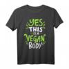 Vegan Fitness T-Shirt - Klassisch geschnitten mit doppeltem Saum für aktive Veganer