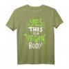 Vegan Fitness T-Shirt - Klassisch geschnitten mit doppeltem Saum für aktive Veganer