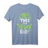 Vegan Fitness T-Shirt - Klassisch geschnitten mit doppeltem Saum für aktive Veganer