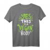 Vegan Fitness T-Shirt - Klassisch geschnitten mit doppeltem Saum für aktive Veganer
