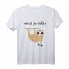 Fitness Faultier Geschenk T-Shirt - Lustiges Motivationsshirt für den täglichen Kampf gegen den inneren Schweinehund