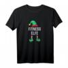 Fitness Elfe Partnerlook Familien Outfit Frauen Weihnachten T-Shirt – Lustiges Weihnachtsgeschenk für Familie, Freundin & Partner