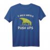 Dinosaurier T-Rex Hates Push Ups Fitness Gym Workout T-Shirt – Lustiges Sportshirt für Männer, Frauen & Kinder