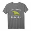 Dinosaurier T-Rex Hates Push Ups Fitness Gym Workout T-Shirt – Lustiges Sportshirt für Männer, Frauen & Kinder