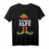 Fitness Elfe Weihnachtself T-Shirt - Lustiges Partner- und Familienmotiv für Weihnachten, Weihnachtsmann & Weihnachtselfen
