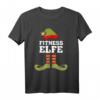 Fitness Elfe Weihnachtself T-Shirt - Lustiges Partner- und Familienmotiv für Weihnachten, Weihnachtsmann & Weihnachtselfen