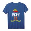 Fitness Elfe Weihnachtself T-Shirt - Lustiges Partner- und Familienmotiv für Weihnachten, Weihnachtsmann & Weihnachtselfen
