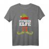Fitness Elfe Weihnachtself T-Shirt - Lustiges Partner- und Familienmotiv für Weihnachten, Weihnachtsmann & Weihnachtselfen