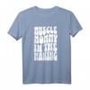 40 Geburtstag Humor T-Shirt für Frauen - Lustiges Muscle Mommy in The Making Fitness Shirt für Fitnessstudio & Motivation