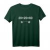 Fitness Training 20+20=60 Workout Hantel Pumpen T-Shirt – Motivationsshirt für Kraftsportler & Fitnessfans