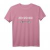 Fitness Training 20+20=60 Workout Hantel Pumpen T-Shirt – Motivationsshirt für Kraftsportler & Fitnessfans