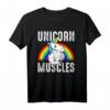 Unicorn Muscles Body Building Lustiges Gym T-Shirt - Perfektes Geschenk für Bodybuilder, Fitness Freaks & Motivationsshirt für das neue Jahr