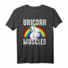 Unicorn Muscles Body Building Lustiges Gym T-Shirt - Perfektes Geschenk für Bodybuilder, Fitness Freaks & Motivationsshirt für das neue Jahr