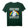 Unicorn Muscles Body Building Lustiges Gym T-Shirt - Perfektes Geschenk für Bodybuilder, Fitness Freaks & Motivationsshirt für das neue Jahr