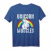 Unicorn Muscles Body Building Lustiges Gym T-Shirt - Perfektes Geschenk für Bodybuilder, Fitness Freaks & Motivationsshirt für das neue Jahr