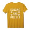 Workout Motivation Strong And Pretty Fitness Gym T-Shirt – Das perfekte Geschenk für Bodybuilder und Fitnessfans