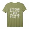 Workout Motivation Strong And Pretty Fitness Gym T-Shirt – Das perfekte Geschenk für Bodybuilder und Fitnessfans