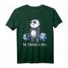 Panda The Struggle Is Real Weightlifting Fitness Gym T-Shirt – Lustiges Krafttraining Outfit für Trainer, Fitnessfans & Tierliebhaber als Geschenk