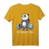 Panda The Struggle Is Real Weightlifting Fitness Gym T-Shirt – Lustiges Krafttraining Outfit für Trainer, Fitnessfans & Tierliebhaber als Geschenk