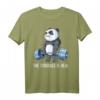 Panda The Struggle Is Real Weightlifting Fitness Gym T-Shirt – Lustiges Krafttraining Outfit für Trainer, Fitnessfans & Tierliebhaber als Geschenk