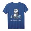Panda The Struggle Is Real Weightlifting Fitness Gym T-Shirt – Lustiges Krafttraining Outfit für Trainer, Fitnessfans & Tierliebhaber als Geschenk