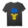 Ukraine Fahne Flagge Fußball Skull Totenkopf 2020 T-Shirt – Patriotisches Fan-Shirt für Ukrainer mit Fußballliebe