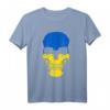Ukraine Fahne Flagge Fußball Skull Totenkopf 2020 T-Shirt – Patriotisches Fan-Shirt für Ukrainer mit Fußballliebe