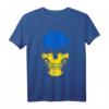 Ukraine Fahne Flagge Fußball Skull Totenkopf 2020 T-Shirt – Patriotisches Fan-Shirt für Ukrainer mit Fußballliebe