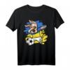 Dabbing Hund Ukraine Fußball Mannschaft T-Shirt mit Flagge – Lustiges Supporter-Shirt für Fußballfans und Tierliebhaber