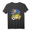 Dabbing Hund Ukraine Fußball Mannschaft T-Shirt mit Flagge – Lustiges Supporter-Shirt für Fußballfans und Tierliebhaber