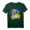 Dabbing Hund Ukraine Fußball Mannschaft T-Shirt mit Flagge – Lustiges Supporter-Shirt für Fußballfans und Tierliebhaber