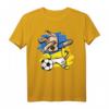 Dabbing Hund Ukraine Fußball Mannschaft T-Shirt mit Flagge – Lustiges Supporter-Shirt für Fußballfans und Tierliebhaber