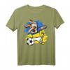 Dabbing Hund Ukraine Fußball Mannschaft T-Shirt mit Flagge – Lustiges Supporter-Shirt für Fußballfans und Tierliebhaber