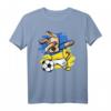 Dabbing Hund Ukraine Fußball Mannschaft T-Shirt mit Flagge – Lustiges Supporter-Shirt für Fußballfans und Tierliebhaber
