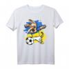 Dabbing Hund Ukraine Fußball Mannschaft T-Shirt mit Flagge – Lustiges Supporter-Shirt für Fußballfans und Tierliebhaber