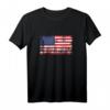 USA Fahne Amerikanische Flagge Geschenk T-Shirt für Fußball-Fans - Patriotisches Vintage Design für Nationalmannschaft, 4. Juli & Alltag