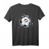 Ungarn Fußball in Rissiger Wand - Lustiges ungarisches Flaggen Sport T-Shirt für Fußballfans, Spieler & Trainer