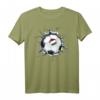 Ungarn Fußball in Rissiger Wand - Lustiges ungarisches Flaggen Sport T-Shirt für Fußballfans, Spieler & Trainer
