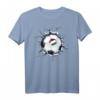 Ungarn Fußball in Rissiger Wand - Lustiges ungarisches Flaggen Sport T-Shirt für Fußballfans, Spieler & Trainer