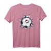 Ungarn Fußball in Rissiger Wand - Lustiges ungarisches Flaggen Sport T-Shirt für Fußballfans, Spieler & Trainer