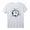 Ungarn Fußball in Rissiger Wand - Lustiges ungarisches Flaggen Sport T-Shirt für Fußballfans, Spieler & Trainer